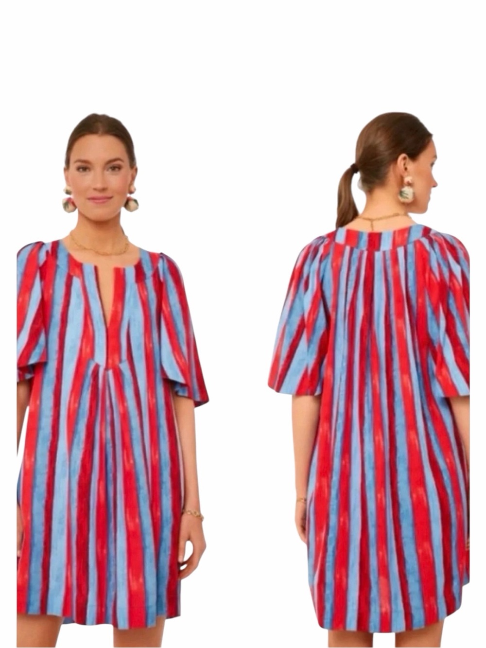 Tuckernuck Pomander Place Finley Painterly Stripe Mini Dress • S